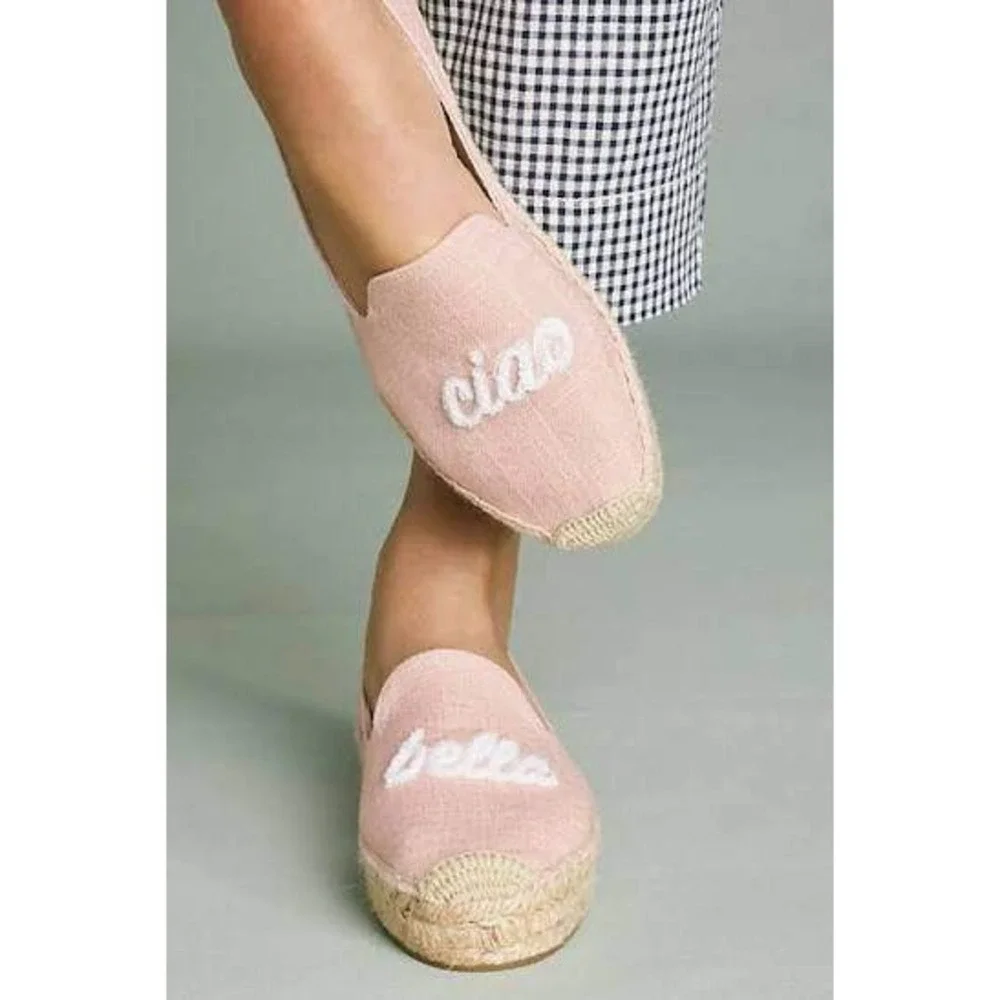 Anthropologie/Soludos Ciao Bella Espadrilles in Pink Size 9